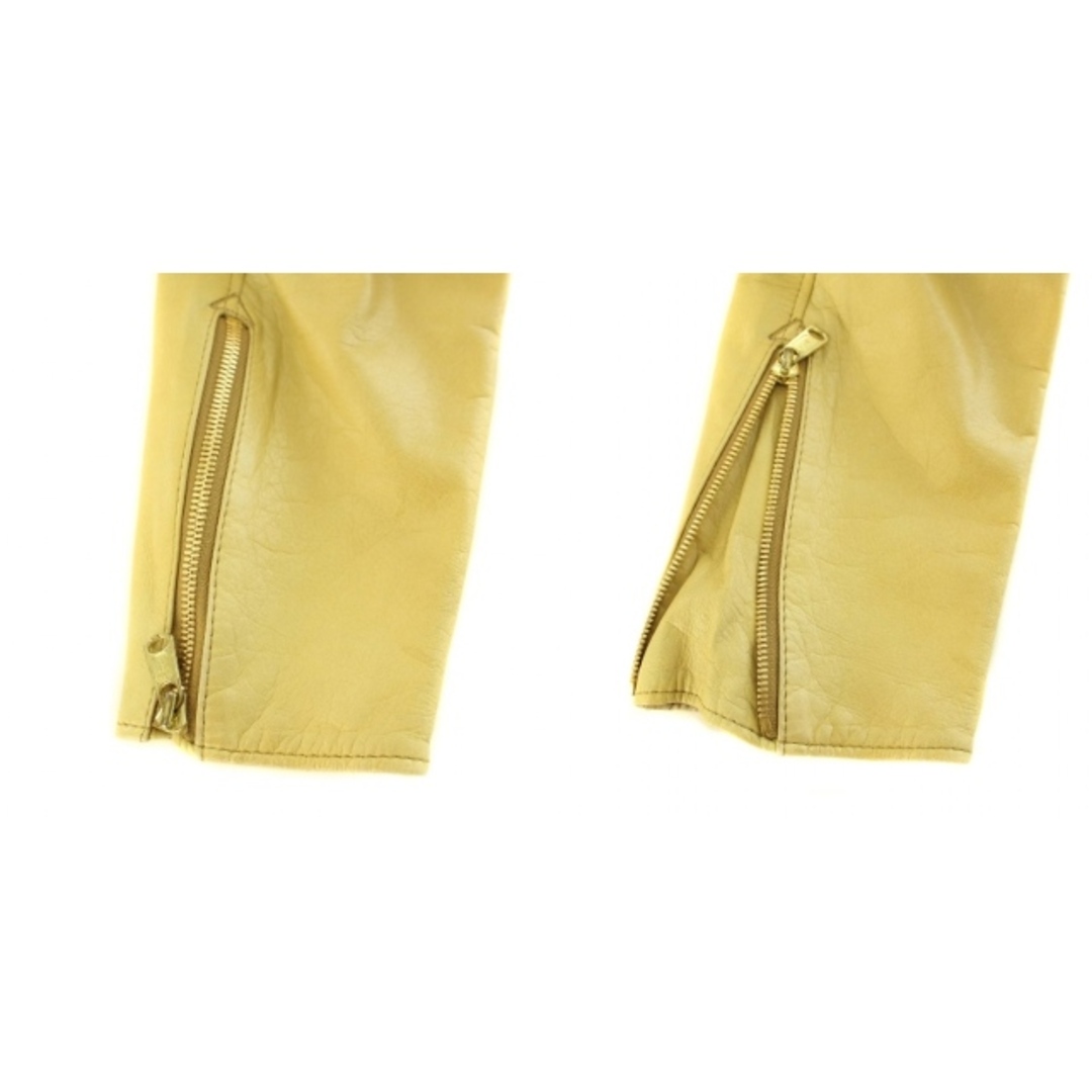 nonnative(ノンネイティブ)のnonnative ダブルライダース レザージャケット 絹混 2 M 黄 メンズのジャケット/アウター(ライダースジャケット)の商品写真