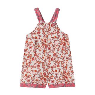 ザラキッズ(ZARA KIDS)の◎ZARABaby ザラベイビー　花柄オールインワン+リブロンパース　セット(ロンパース)