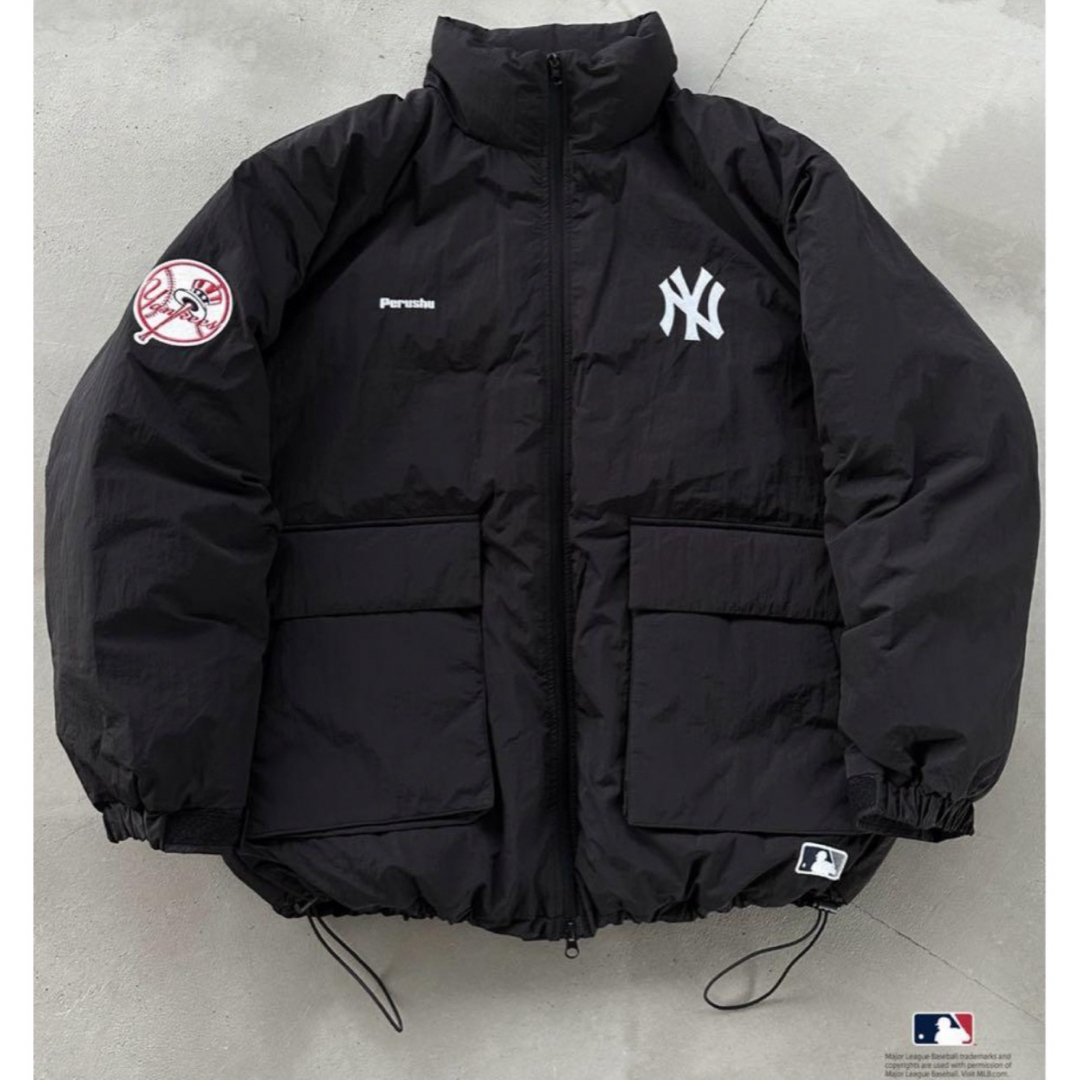 perushu×MLB ダウン　ジャケット　新品未開封　野球　大谷　NY メンズのジャケット/アウター(ダウンジャケット)の商品写真