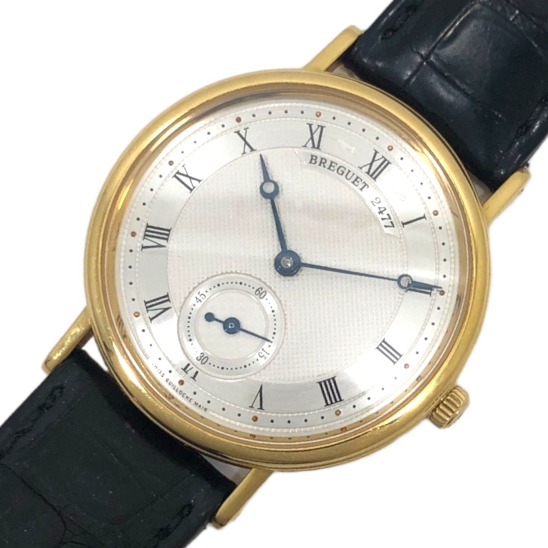 その他ブレゲ Breguet クラシック 5907BA/12/984 シルバー文字盤 K18YG/レザーストラップ メンズ 腕時計