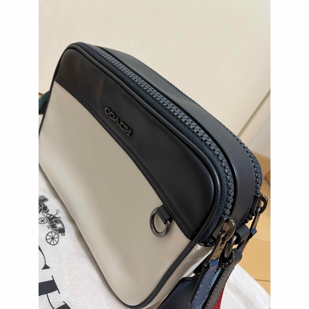 ★コーチ　coach ショルダーバッグ　ホワイトネイビー★