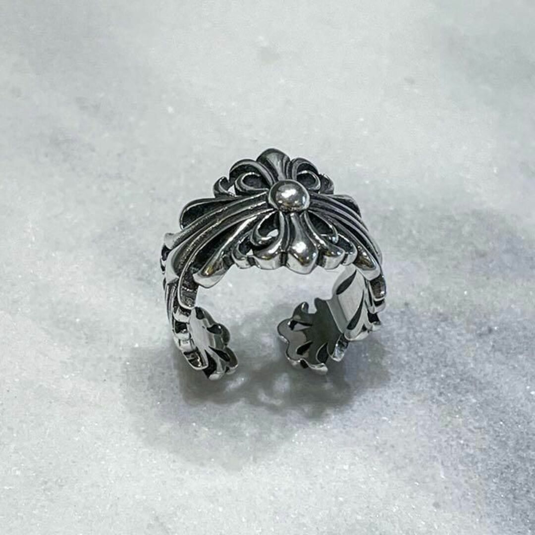 Silver925 オープンリング 銀　メンズ　シルバー　指輪 R-001 メンズのアクセサリー(リング(指輪))の商品写真