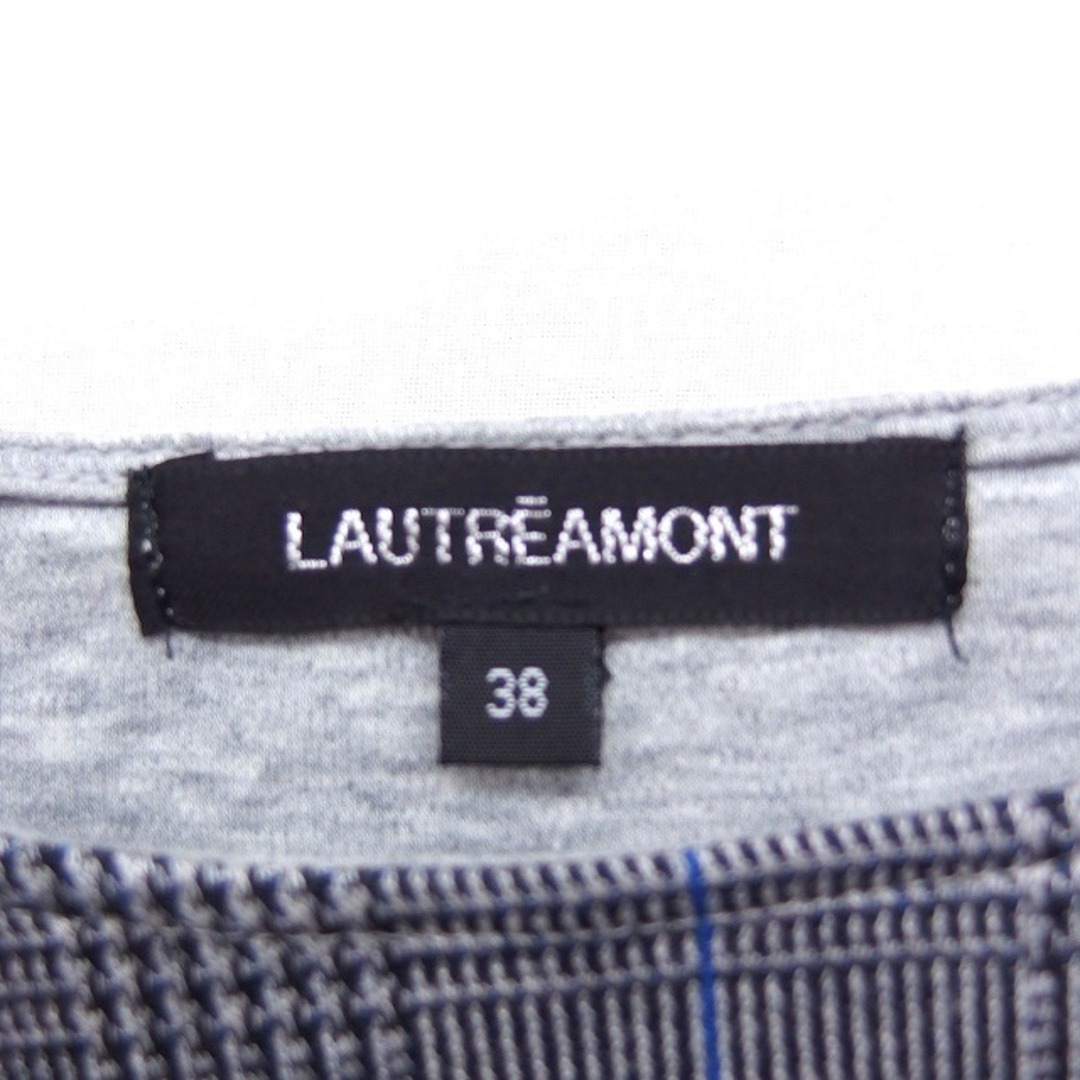 LAUTREAMONT(ロートレアモン)のロートレアモン LAUTREAMONT グレンチェック ニット カットソー 半袖 レディースのトップス(カットソー(半袖/袖なし))の商品写真