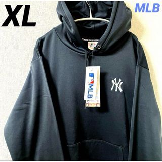 メジャーリーグベースボール(MLB)の【新品】MLB ヤンキース　パーカー　スウェット　刺繍ロゴ　XL LL(パーカー)