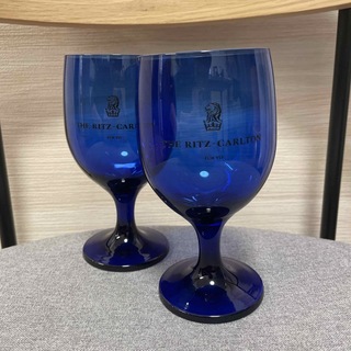 リッツカールトン ペアグラス ワイングラス 青(グラス/カップ)