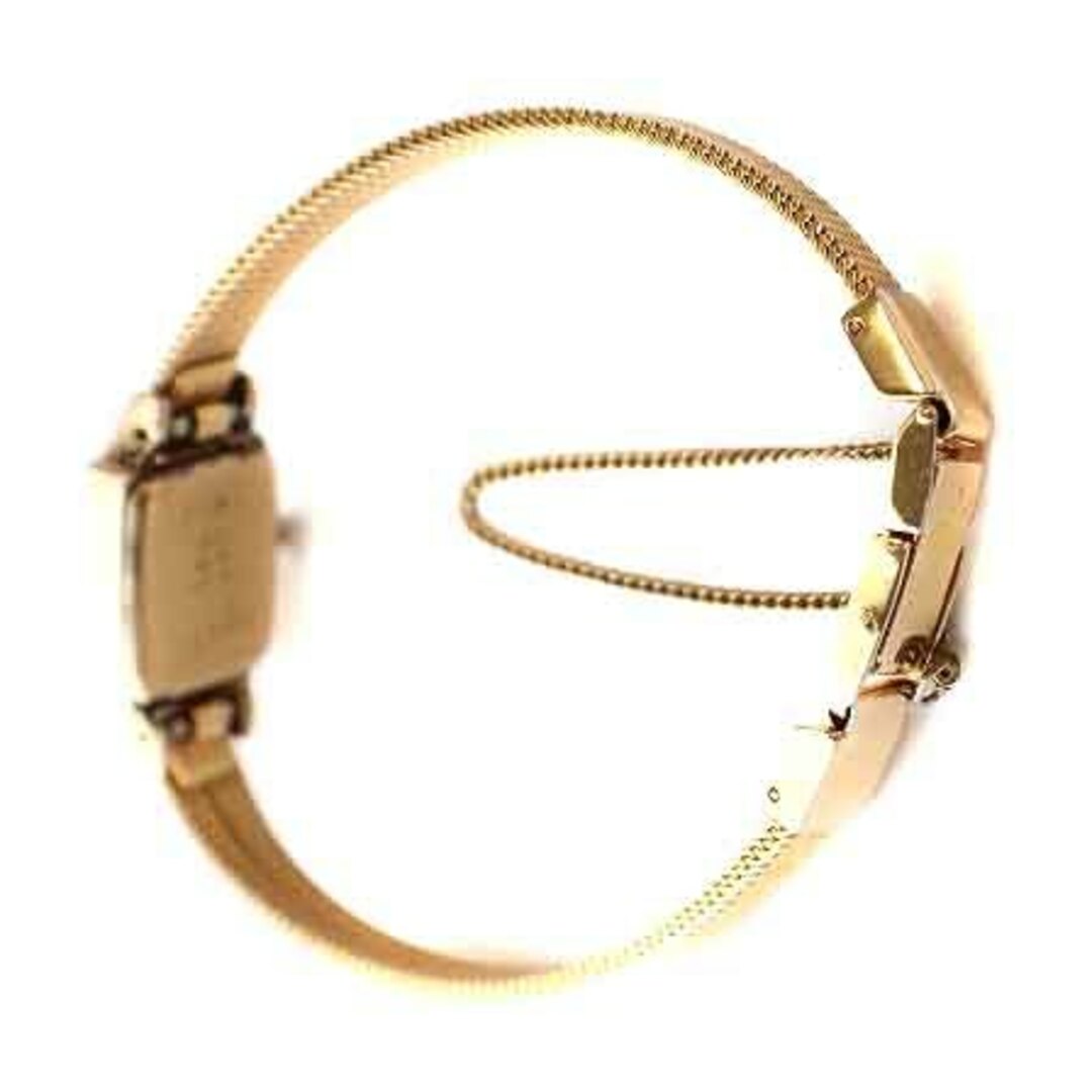 agete(アガット)のアガット 腕時計 ウォッチ クォーツ アナログ 2針 シルバー ゴールド色 白 レディースのファッション小物(腕時計)の商品写真