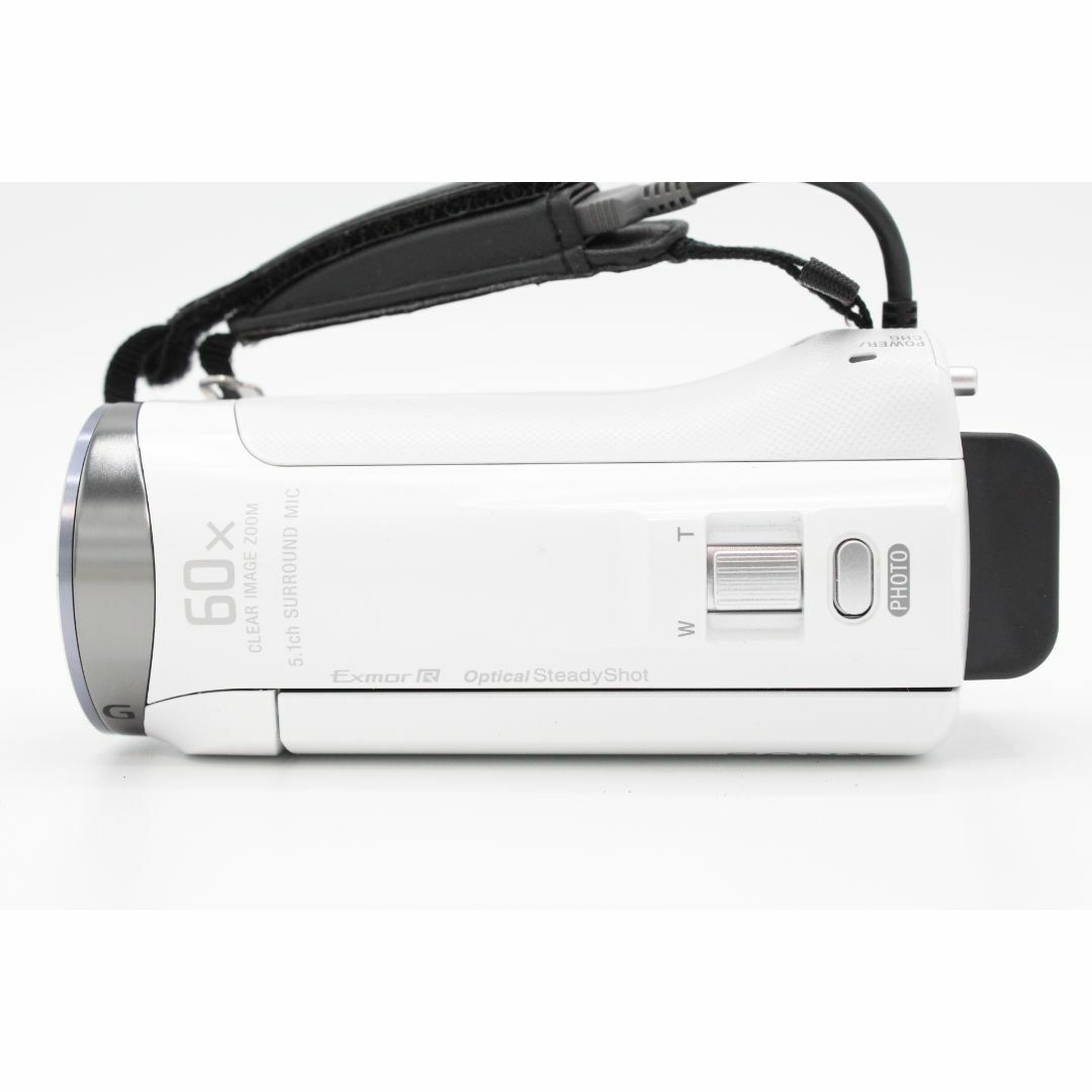 SONY(ソニー)の＜＜付属品多数！！＞＞【美品】SONY ソニー ビデオカメラ Handycam CX420 内蔵メモリ32GB ホワイト HDR-CX420/W #LE2024008 スマホ/家電/カメラのカメラ(ビデオカメラ)の商品写真