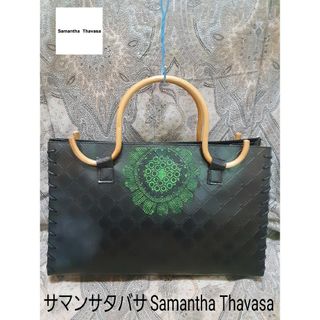 サマンサタバサ(Samantha Thavasa)のサマンサタバサ Samantha Thavasa バンブー/本革ハンドバッグ(ハンドバッグ)