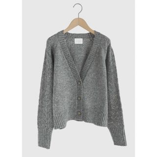 スコットクラブ(SCOT CLUB)のFIKA. Crochet sleeve knit cardigan(カーディガン)