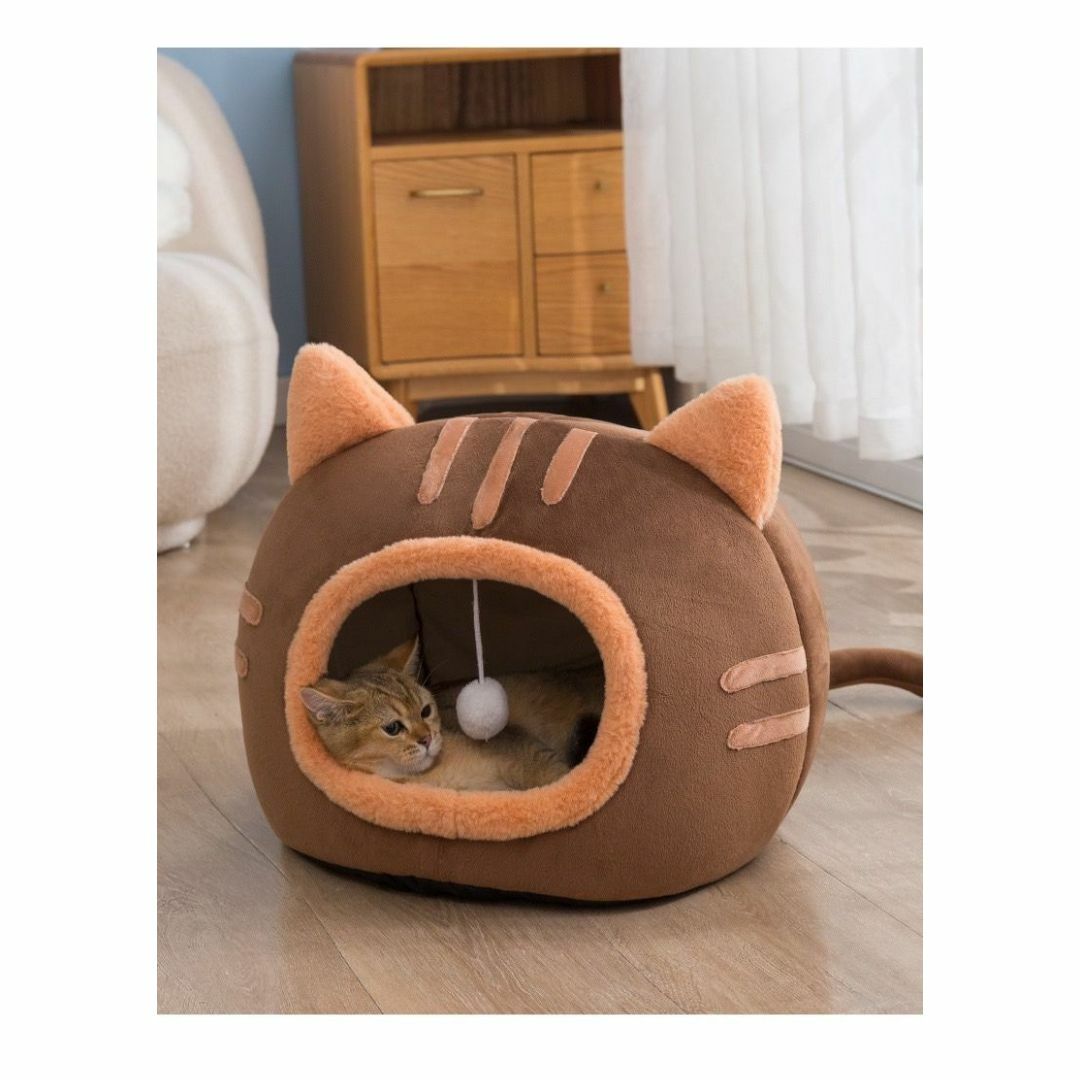 【S/グレー】 キャットハウス  ねこ ハウス ペットハウス  ベッド ドーム型 その他のペット用品(猫)の商品写真