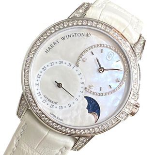 HARRY WINSTON - 　ハリーウィンストン HARRY WINSTON ミッドナイト デイト ムーンフェイズ  MIDA MP36 WW 001 WG メンズ 腕時計