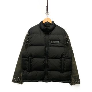 シュプリーム(Supreme)のSUPREME シュプリーム × UNDERCOVER アンダーカバー Puffer Jacket 袖レザー スタッズ 加工 ダウンジャケット ブラック M 正規品 / 33224(ダウンジャケット)