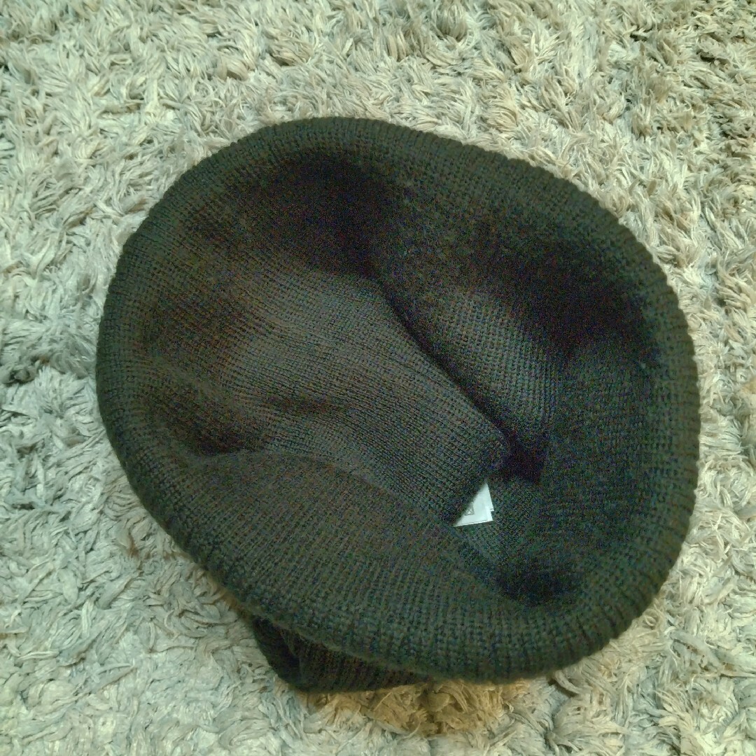 NIKE(ナイキ)の00s Y2K NIKE 希少 ポンポン付き ニット帽 ニットキャップ ビーニー レディースの帽子(ニット帽/ビーニー)の商品写真