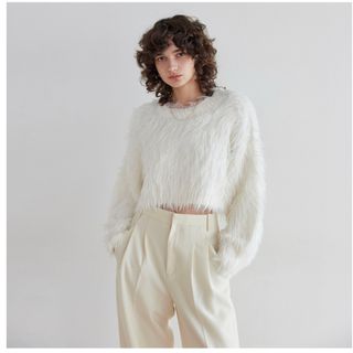 SeaRoomlynn スカラップKNIT Zipトップス ミント