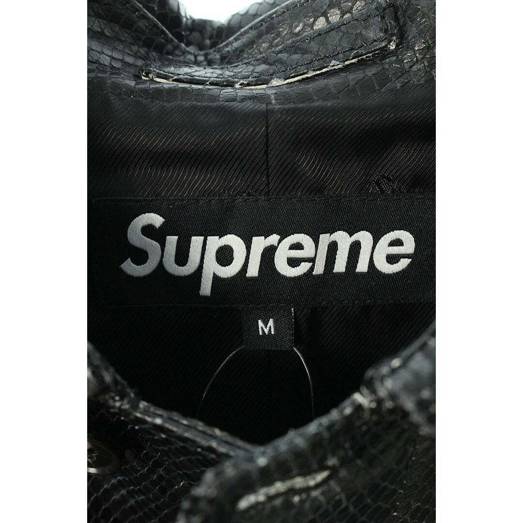 Supreme(シュプリーム)のシュプリーム  23SS   Leather Snake Trench Coat ゴートレザースネークトレンチコート メンズ M メンズのジャケット/アウター(トレンチコート)の商品写真