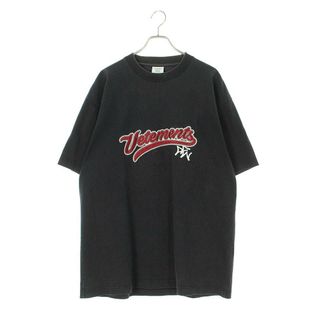 ヴェトモン(VETEMENTS)のヴェトモン  18SS  MSS18TR37 ベースボールロゴオーバーサイズTシャツ メンズ XS(Tシャツ/カットソー(半袖/袖なし))