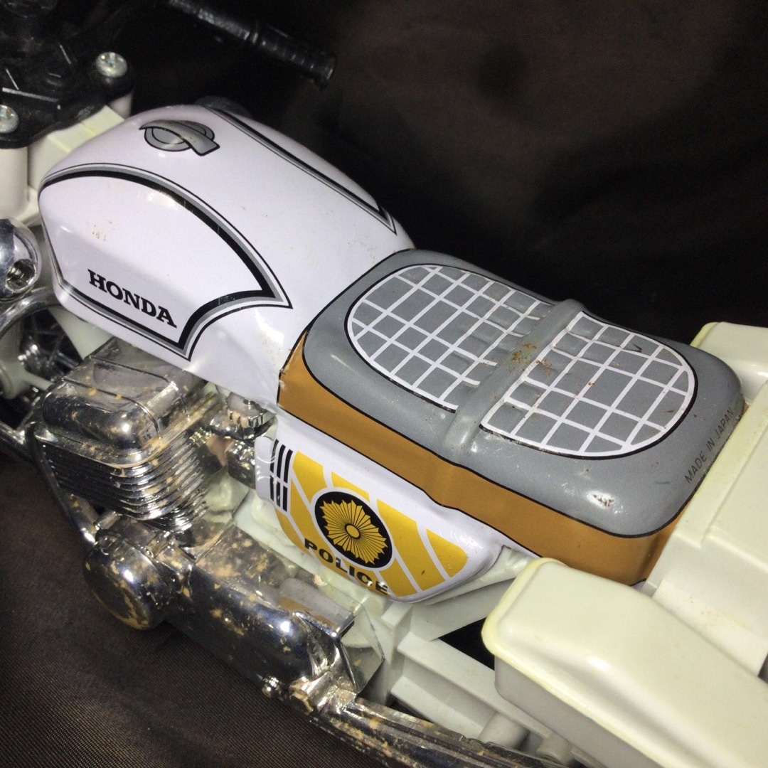 ホンダ CB750 FOUR 白バイ ブリキ製フリクション玩具の通販 by ホンダ CB750 FOUR 白バイ ブリキ製フリクション玩具の通販 by