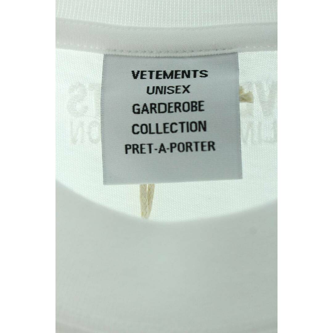 VETEMENTS(ヴェトモン)のヴェトモン  24SS  UE64TR800W リミテッドエディションロゴプリントTシャツ メンズ XS メンズのトップス(Tシャツ/カットソー(半袖/袖なし))の商品写真