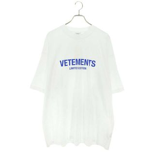 ヴェトモン(VETEMENTS)のヴェトモン  24SS  UE64TR800W リミテッドエディションロゴプリントTシャツ メンズ XS(Tシャツ/カットソー(半袖/袖なし))