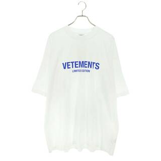 ヴェトモン(VETEMENTS)のヴェトモン  24SS  UE64TR800W リミテッドエディションロゴプリントTシャツ メンズ XS(Tシャツ/カットソー(半袖/袖なし))
