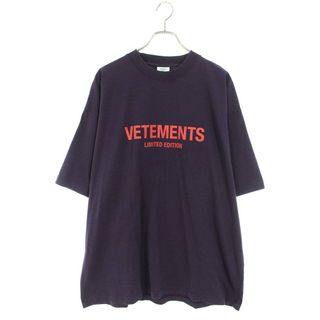 ヴェトモン(VETEMENTS)のヴェトモン  24SS  UE64TR800V リミテッドエディションロゴプリントTシャツ メンズ S(Tシャツ/カットソー(半袖/袖なし))