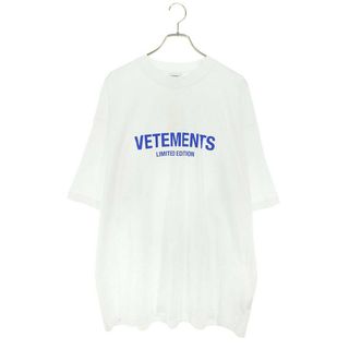 ヴェトモン(VETEMENTS)のヴェトモン  24SS  UE64HD800W リミテッドエディションロゴプリントTシャツ メンズ M(Tシャツ/カットソー(半袖/袖なし))