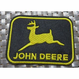 《黒黄鹿JD》新品John Deereジョン・ディア刺繍ワッペン■農業トラクター(各種パーツ)