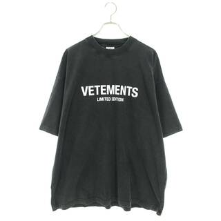 ヴェトモン(VETEMENTS)のヴェトモン  24SS  UE64TR800K リミテッドエディションロゴプリントTシャツ メンズ XS(Tシャツ/カットソー(半袖/袖なし))