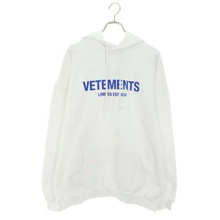 ヴェトモン(VETEMENTS)のヴェトモン  24SS  UE64HD600W リミテッドエディションロゴプリントパーカー メンズ XS(パーカー)