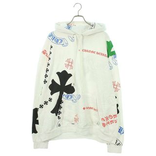 クロムハーツ(Chrome Hearts)のクロムハーツ  STENCIL HOODIE 総柄オンライン限定ステンシルプリントプルオーバーパーカー メンズ XL(パーカー)