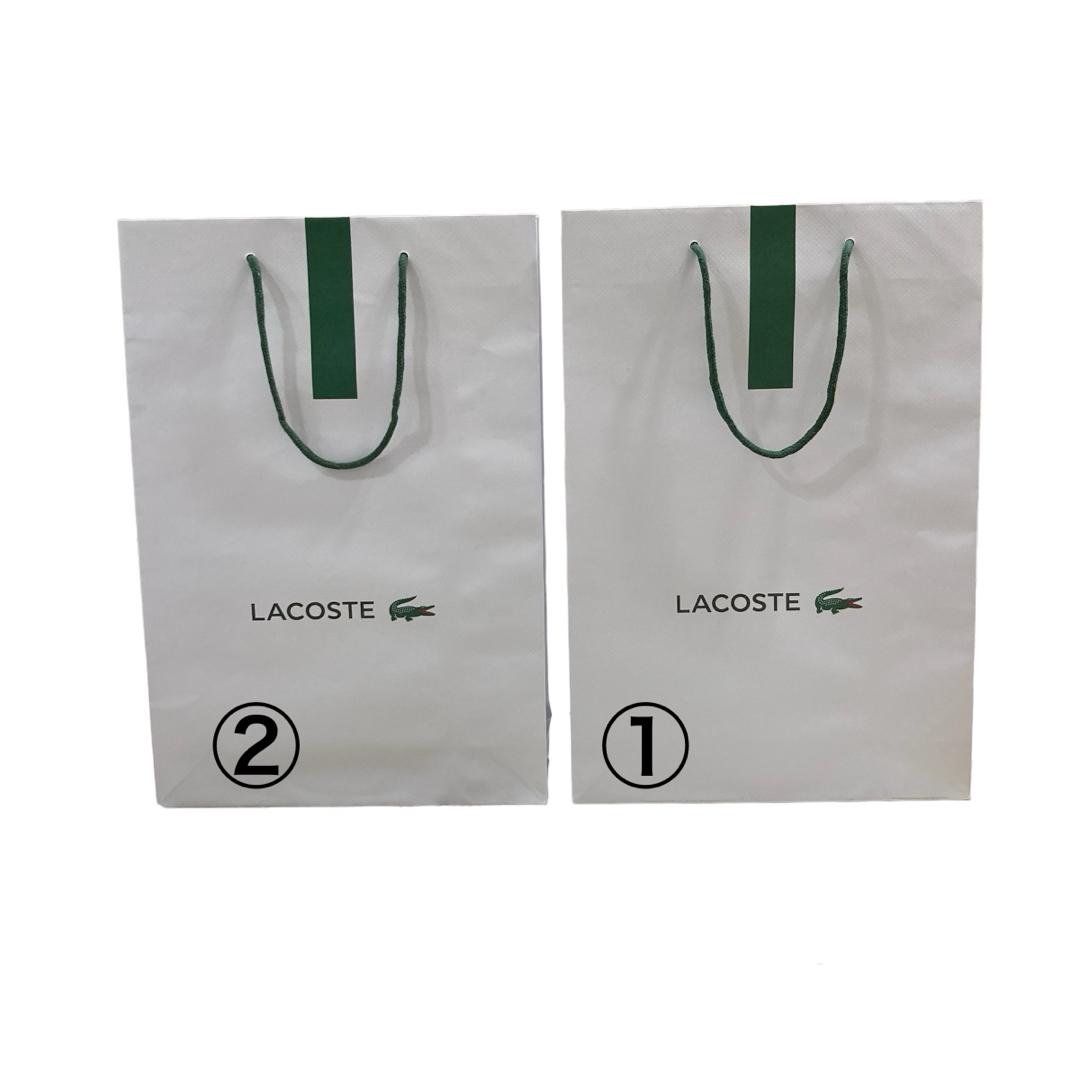 LACOSTE(ラコステ)のLACOSTE ラコステ ショッパー ショップ袋 紙袋 ショップバッグ ２枚 レディースのバッグ(ショップ袋)の商品写真