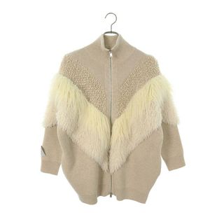 ステラマッカートニー(Stella McCartney)のステラマッカートニー  603679 ファー切替ボアニットジップアップジャケットブルゾン レディース 34(ブルゾン)