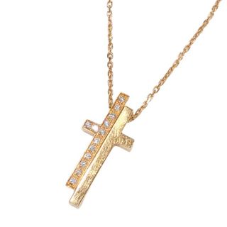 Gucci - グッチ GUCCI セパレートクロスダイヤネックレス 750PG K18 Gucci - グッチ GUCCI セパレートクロスダイヤネックレス 750PG K18