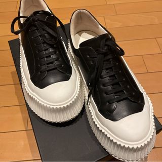 ジルサンダー(Jil Sander)の入手困難　ジルサンダー スニーカー　レザー　白黒　限定モデル(スニーカー)