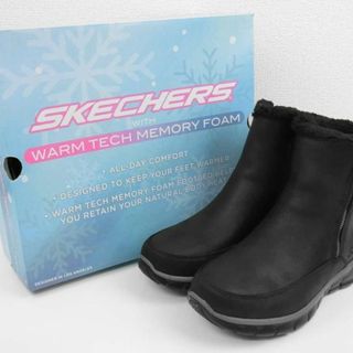 スケッチャーズ(SKECHERS)の【未使用】SKECHERS ショートブーツ ブラック 23.5cm 【1045】(ブーツ)