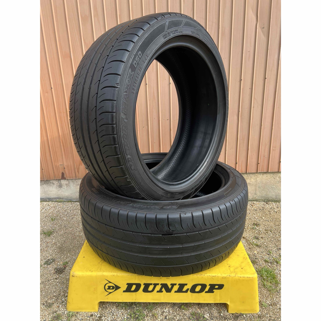 DUNLOP(ダンロップ)の国産　2018年製　235/45R18 2本　レクサスGS マークX テスラ 自動車/バイクの自動車(タイヤ)の商品写真