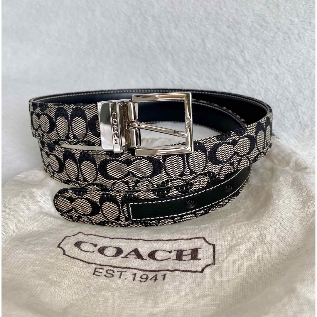 COACH - COACH コーチ ベルト ブラック系シグネチャー COACH - COACH コーチ ベルト ブラック系シグネチャー