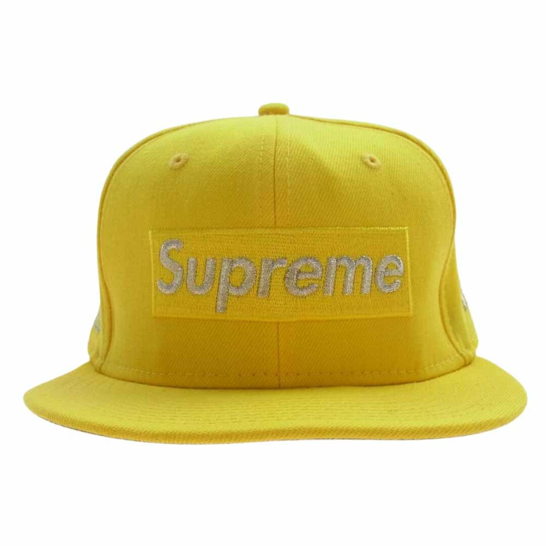 Supreme(シュプリーム)のSupreme シュプリーム キャップ 20SS NEW ERA ニューエラ ＄IM Sim Metallic Box Logo Cap ボックスロゴ キャップ 帽子 イエロー系 58.7cm【中古】 メンズの帽子(その他)の商品写真