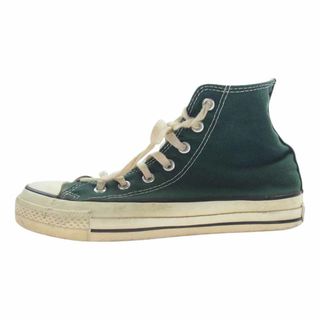 コンバース(CONVERSE)のCONVERSE コンバース スニーカー 90s USA製 ALL STAR HI オールスター ハイカット キャンバス スニーカー グリーン系 5.5【中古】(スニーカー)