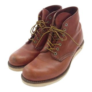 レッドウィング(REDWING)のRED WING レッドウィング ブーツ 8166 刺繍羽タグ Classic Plain Toe 6インチ クラシック プレーントゥ ワークブーツ ブラウン系 27cm【中古】(ブーツ)