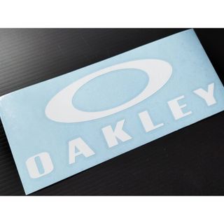 オークリー OAKLEY カッティング  ステッカー　18㎝　マットホワイト(アクセサリー)