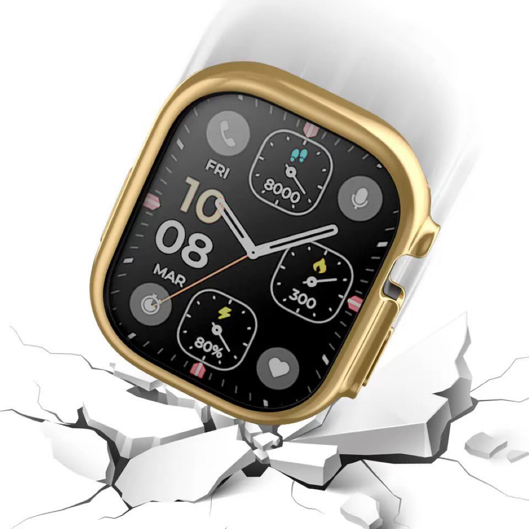 AppleWatch  ケース  カバー TPU レッド 42mm スマホ/家電/カメラのスマホアクセサリー(モバイルケース/カバー)の商品写真