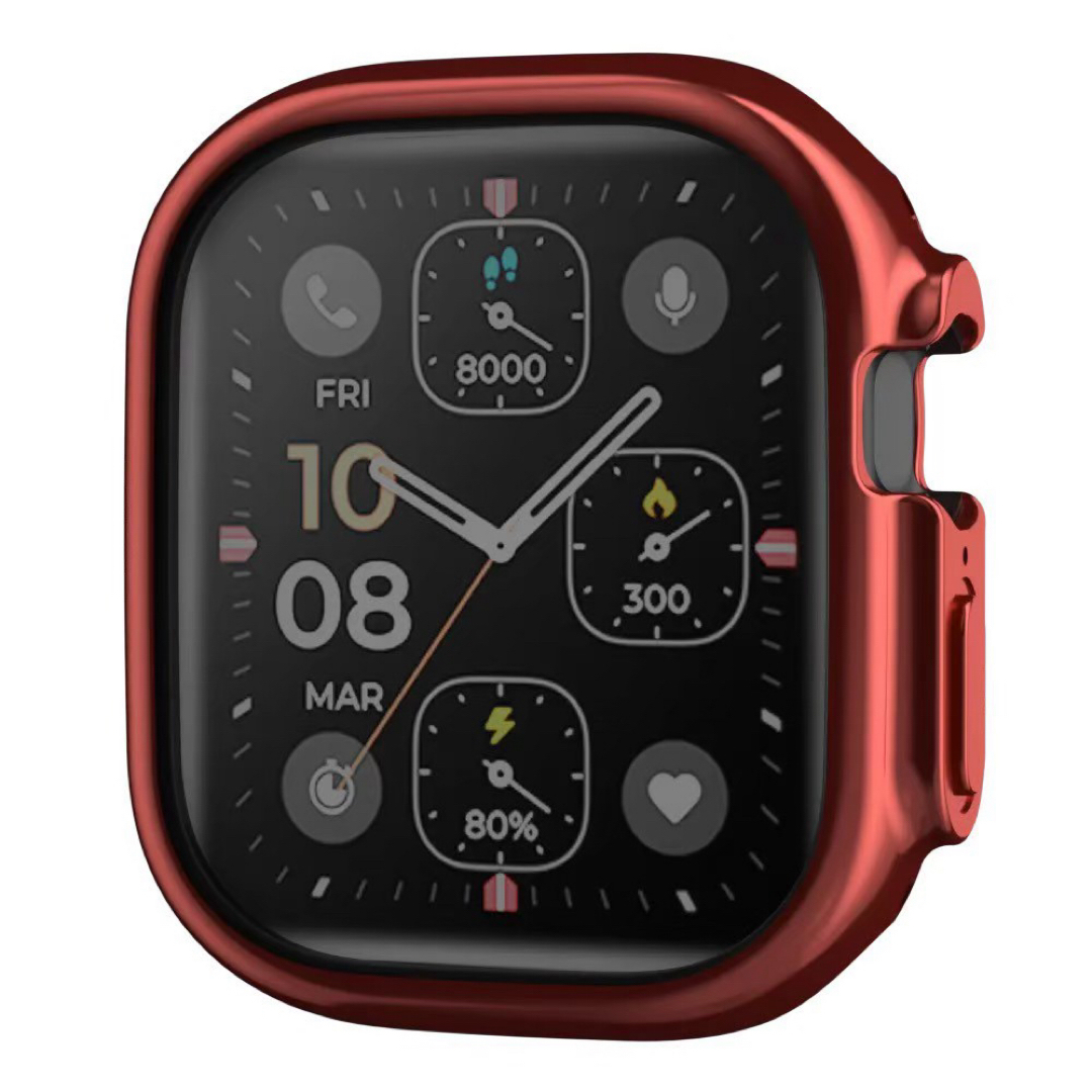 AppleWatch  ケース  カバー TPU レッド 42mm スマホ/家電/カメラのスマホアクセサリー(モバイルケース/カバー)の商品写真