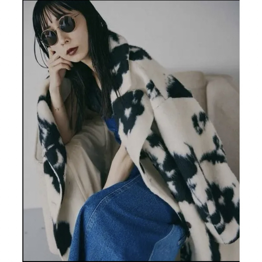 Ameri VINTAGE(アメリヴィンテージ)のamerivintage UND SHADOW FLOWER WOOL COAT レディースのジャケット/アウター(ロングコート)の商品写真