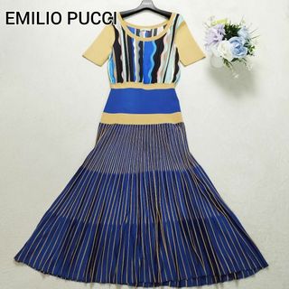 【正規品】EMILIO PUCCI ミニ ワンピース　7分袖肩幅約39cm