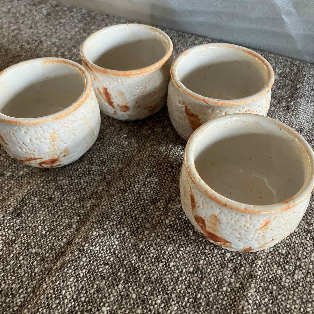 美濃焼 志野焼 湯呑み 茶器 4客の通販 by さとなか's shop|ラクマ 美濃焼 志野焼 湯呑み 茶器 4客の通販 by さとなか's shop|ラクマ