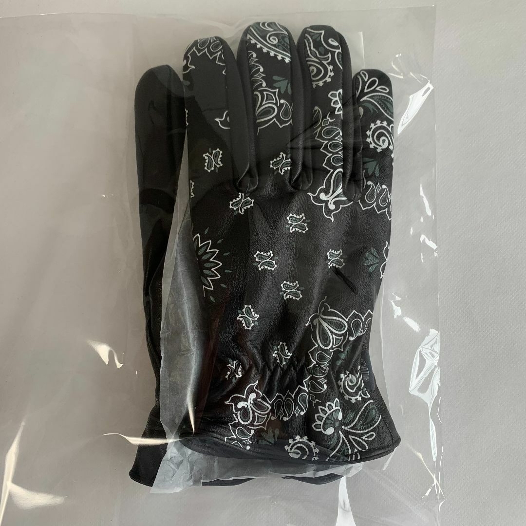 L黒【CHALLENGER】BANDANA GLOVE／新品タグ付／送料込手囲い24〜25㎝素材