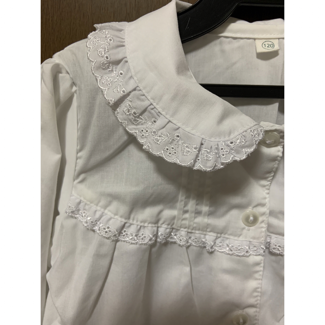 ブラウス120 キッズ/ベビー/マタニティのキッズ服女の子用(90cm~)(ブラウス)の商品写真