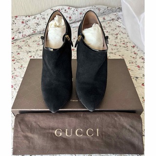 グッチ(Gucci)のGUCCI グッチ　ショートブーツ　スエード　37.5(ブーツ)