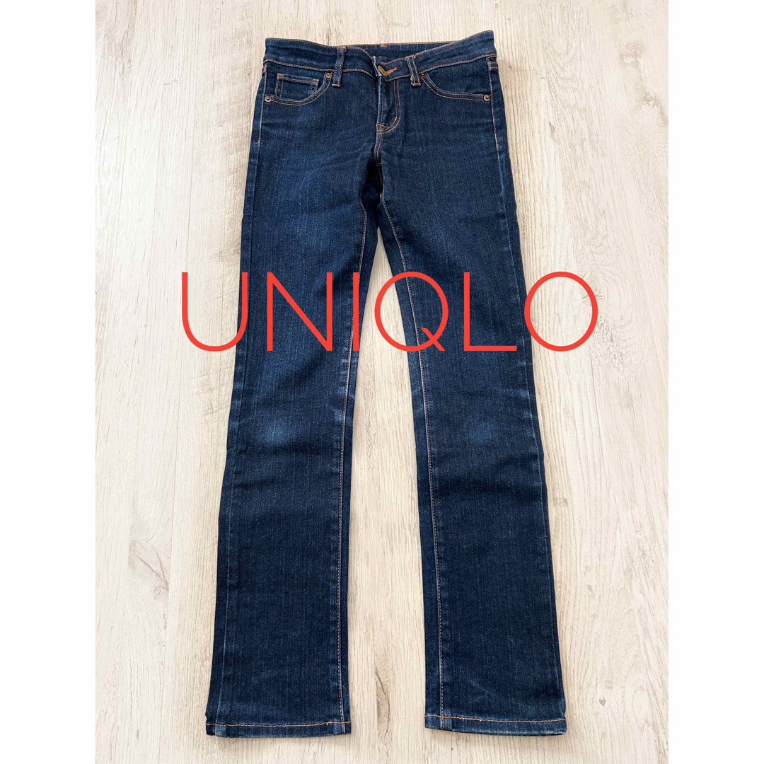 UNIQLO(ユニクロ)のUNIQLO／ストレートシルエットデニム レディースのパンツ(デニム/ジーンズ)の商品写真